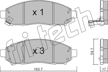 Fri.Tech. 759.0 - Kit de plaquettes de frein, frein à disque cwaw.fr