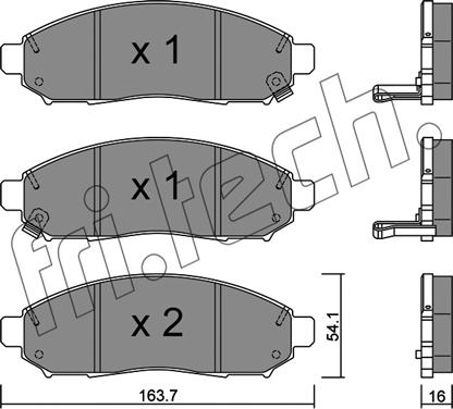 Fri.Tech. 759.1 - Kit de plaquettes de frein, frein à disque cwaw.fr