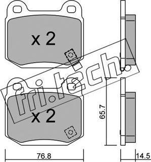 Fri.Tech. 755.0 - Kit de plaquettes de frein, frein à disque cwaw.fr