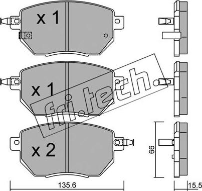 Fri.Tech. 757.0 - Kit de plaquettes de frein, frein à disque cwaw.fr