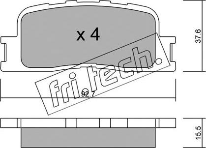 Fri.Tech. 769.0 - Kit de plaquettes de frein, frein à disque cwaw.fr