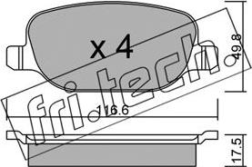 Fri.Tech. 720.0 - Kit de plaquettes de frein, frein à disque cwaw.fr