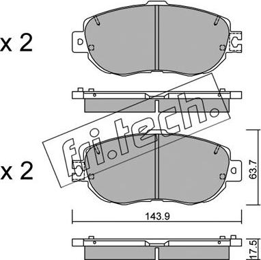 Fri.Tech. 772.1 - Kit de plaquettes de frein, frein à disque cwaw.fr