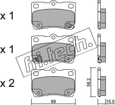 Fri.Tech. 777.0 - Kit de plaquettes de frein, frein à disque cwaw.fr