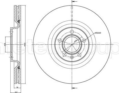 Fri.Tech. BD0993 - Disque de frein cwaw.fr