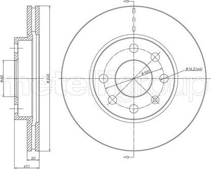 Fri.Tech. BD0953 - Disque de frein cwaw.fr