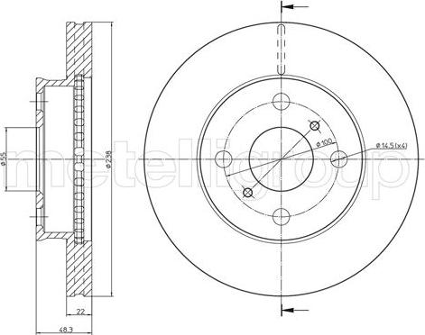 Fri.Tech. BD0969 - Disque de frein cwaw.fr