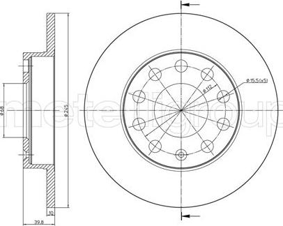 Fri.Tech. BD0964 - Disque de frein cwaw.fr