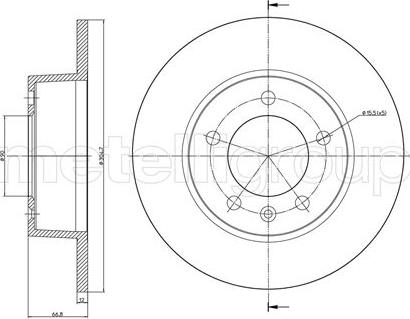 Fri.Tech. BD0965 - Disque de frein cwaw.fr