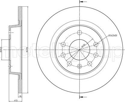 Fri.Tech. BD0966 - Disque de frein cwaw.fr