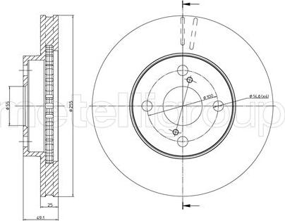 Fri.Tech. BD0909 - Disque de frein cwaw.fr