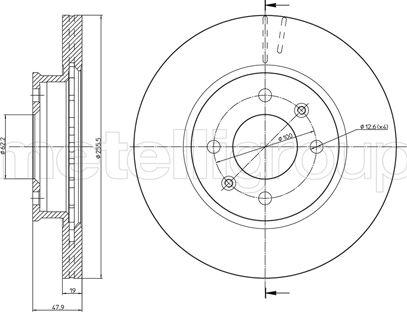 Fri.Tech. BD0908 - Disque de frein cwaw.fr