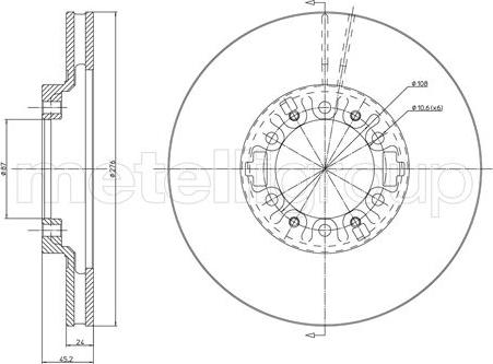 Fri.Tech. BD0917 - Disque de frein cwaw.fr