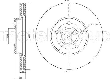 Fri.Tech. BD0985 - Disque de frein cwaw.fr