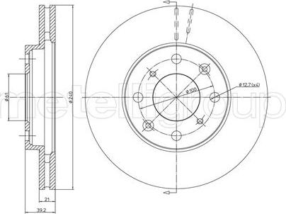 Fri.Tech. BD0980 - Disque de frein cwaw.fr