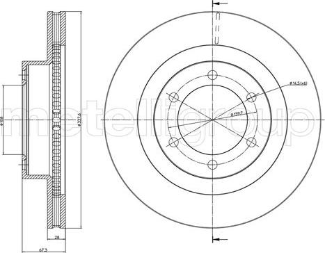 Fri.Tech. BD0924 - Disque de frein cwaw.fr