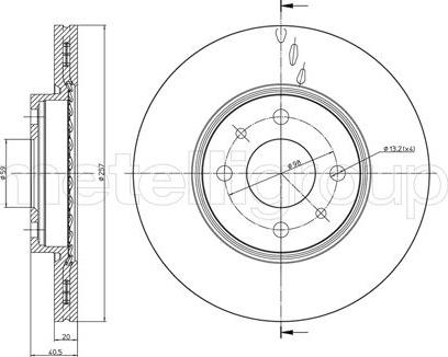 Fri.Tech. BD0498 - Disque de frein cwaw.fr