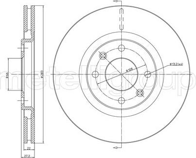 Fri.Tech. BD0493 - Disque de frein cwaw.fr