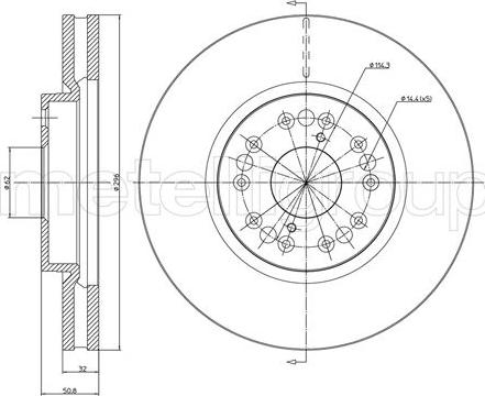 Fri.Tech. BD0444 - Disque de frein cwaw.fr