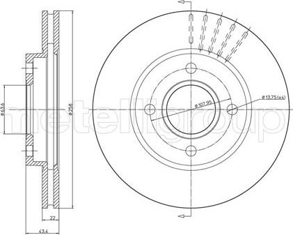 Fri.Tech. BD0460 - Disque de frein cwaw.fr