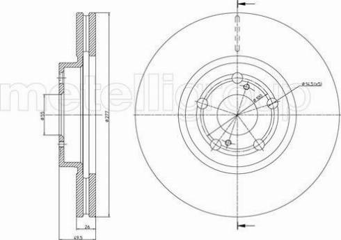 Fri.Tech. BD0461 - Disque de frein cwaw.fr