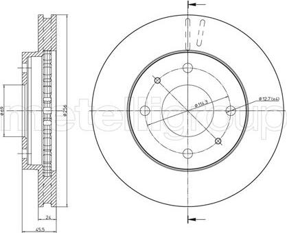 Fri.Tech. BD0410 - Disque de frein cwaw.fr