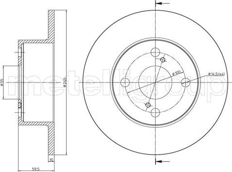 Fri.Tech. BD0487 - Disque de frein cwaw.fr