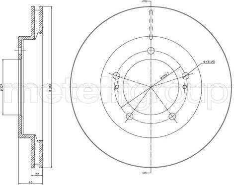 Fri.Tech. BD0439 - Disque de frein cwaw.fr