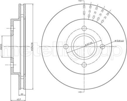 Fri.Tech. BD0422 - Disque de frein cwaw.fr