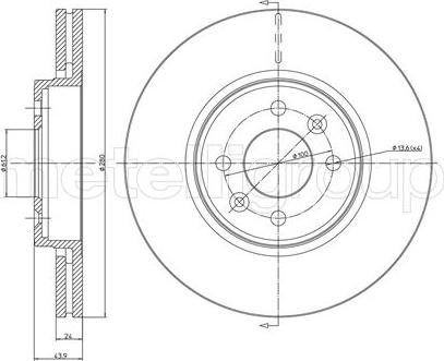 Fri.Tech. BD0540 - Disque de frein cwaw.fr