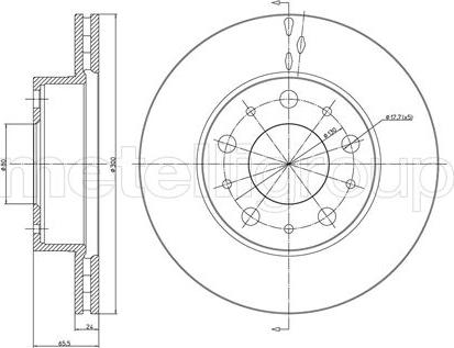 Fri.Tech. BD0547 - Disque de frein cwaw.fr