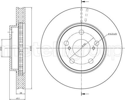 Fri.Tech. BD0555 - Disque de frein cwaw.fr