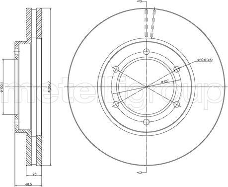 Fri.Tech. BD0509 - Disque de frein cwaw.fr