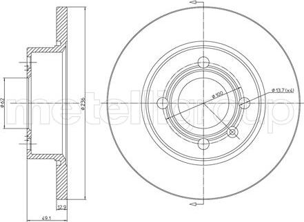 Fri.Tech. BD0584 - Disque de frein cwaw.fr