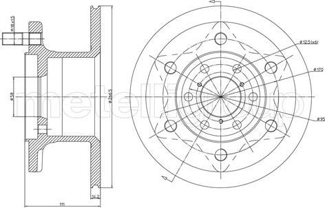 Fri.Tech. BD0587 - Disque de frein cwaw.fr