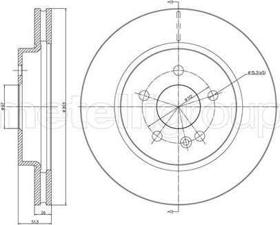 Fri.Tech. BD0535 - Disque de frein cwaw.fr