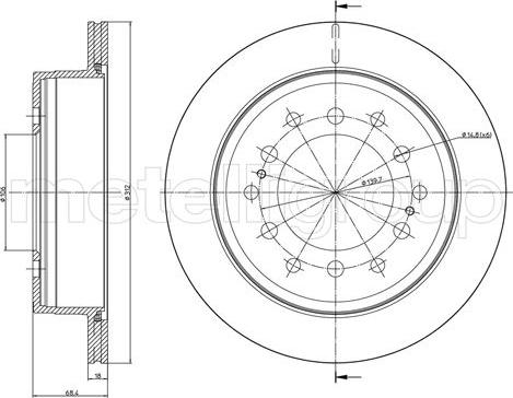 Fri.Tech. BD0521 - Disque de frein cwaw.fr