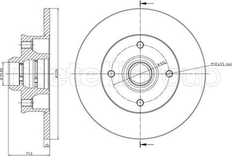 Fri.Tech. BD0574 - Disque de frein cwaw.fr