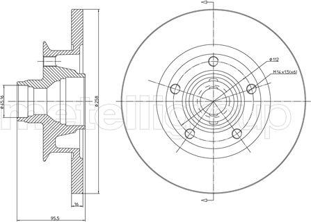 Fri.Tech. BD0578 - Disque de frein cwaw.fr