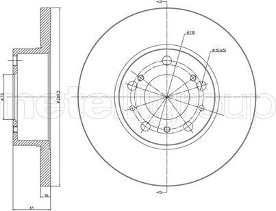 Fri.Tech. BD0649 - Disque de frein cwaw.fr