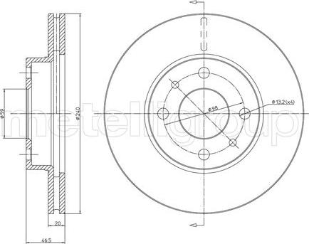 Fri.Tech. BD0640 - Disque de frein cwaw.fr