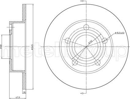 Fri.Tech. BD0641 - Disque de frein cwaw.fr