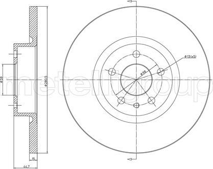 Fri.Tech. BD0654 - Disque de frein cwaw.fr