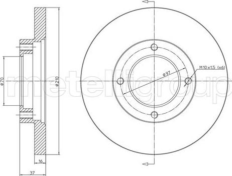 Fri.Tech. BD0657 - Disque de frein cwaw.fr