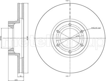 Fri.Tech. BD0665 - Disque de frein cwaw.fr