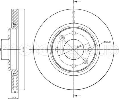 Fri.Tech. BD0666 - Disque de frein cwaw.fr