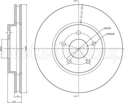 Fri.Tech. BD0663 - Disque de frein cwaw.fr