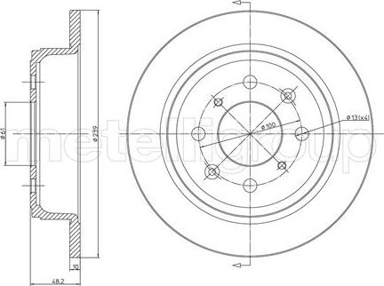 Fri.Tech. BD0051 - Disque de frein cwaw.fr