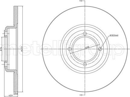 Fri.Tech. BD0053 - Disque de frein cwaw.fr