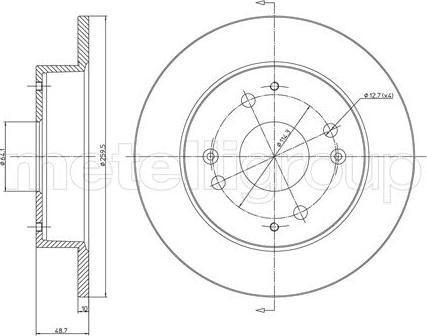 Fri.Tech. BD0052 - Disque de frein cwaw.fr